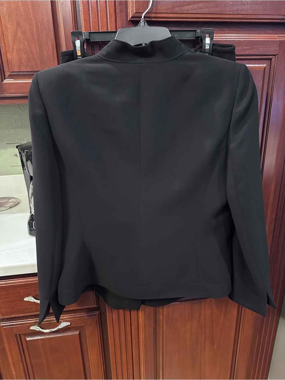 Le Suit Women's Black Collarless Three-Button Blazer size 14 - Picture 5 of 9